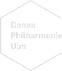 Logo der Donau Philharmonie Ulm (Weiße Variante)
