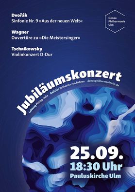 Plakat der Donau Philharmonie Ulm (DPU) vom September 2022