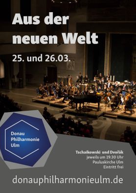 Plakat der Donau Philharmonie Ulm (DPU) vom März 2017