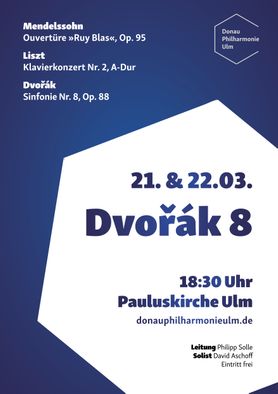 Plakat der Donau Philharmonie Ulm (DPU) vom März 2020